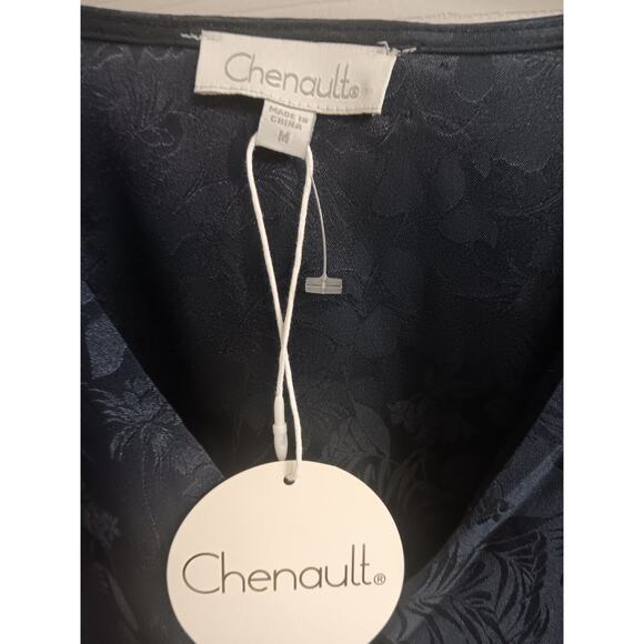 Chenault Dress, Women's Size Medium Blue Wrap Style, Silky, NWT - Picture 3 of 4